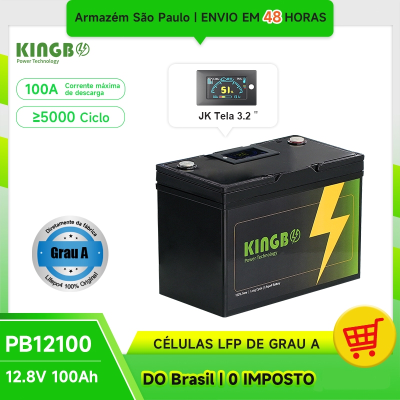 Kingbo Plástico Caixa 100Ah para Off-grid 12V Sistema Solar LFP