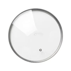Tampa de Vidro Temperado com Bordas em Inox 16cm 18cm 20cm 22cm ou 24cm