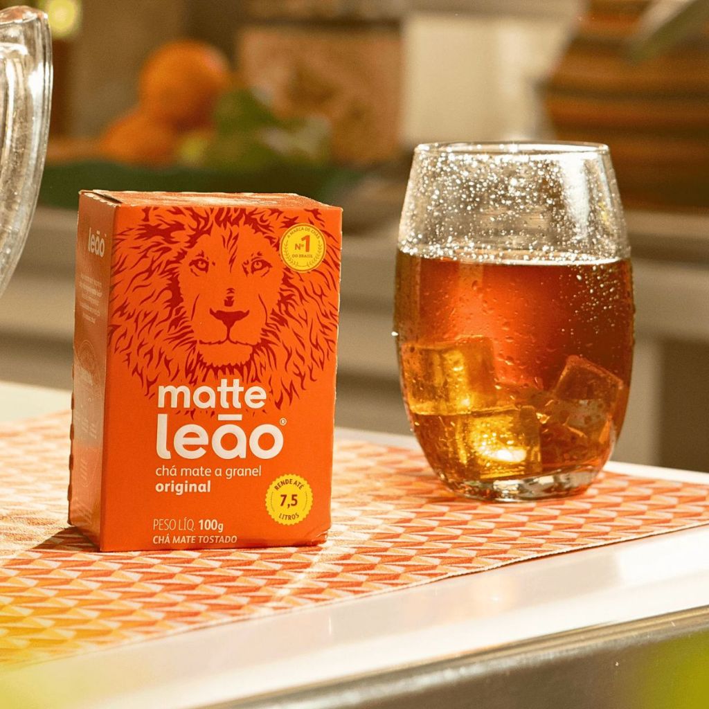 Kit 2un Chá Matte Granel Natural 100g Leão — imagem 2 de 2