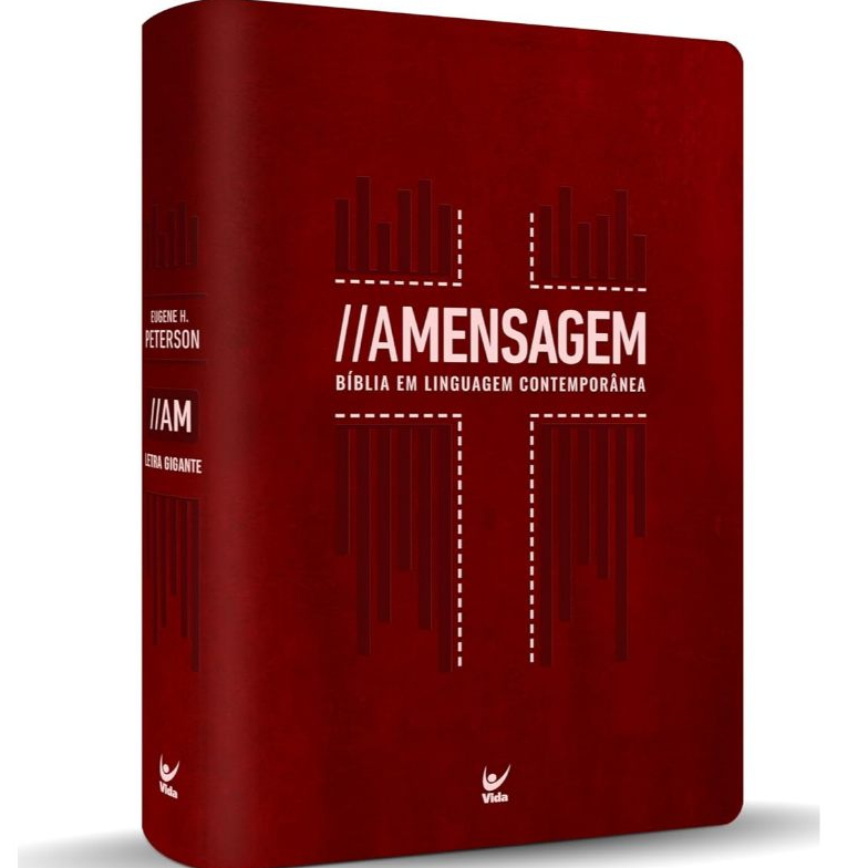 Bíblia A Mensagem - Letra Gigante - Capa Luxo Vermelha