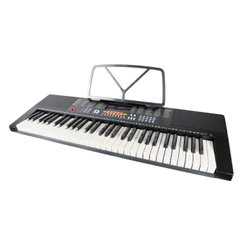 Teclado Musical MXT T1280 61 Teclas 300 Timbres 300 Ritmos Display LED Gravação Aprendizagem e tecla função Sustain