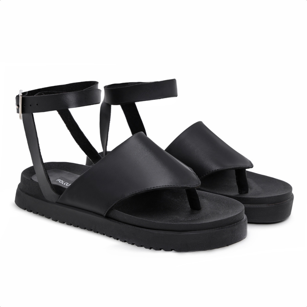 Sandália Chinelo de Dedo Feminina Plataforma Papete Asa Delta Confortável Ajustavel