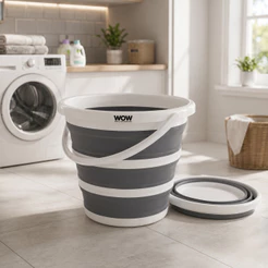Balde Nobre Retrátil Magico dobrável Flexível Silicone 10L