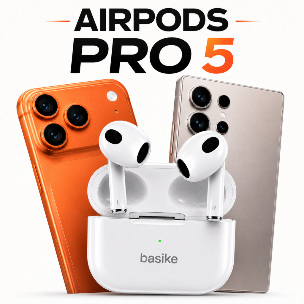 Fone de Ouvido Sem Fio Air pods PRO 5 Com Cancelamento De Ruído Bluetooth Pop-Up para iOS e Android
