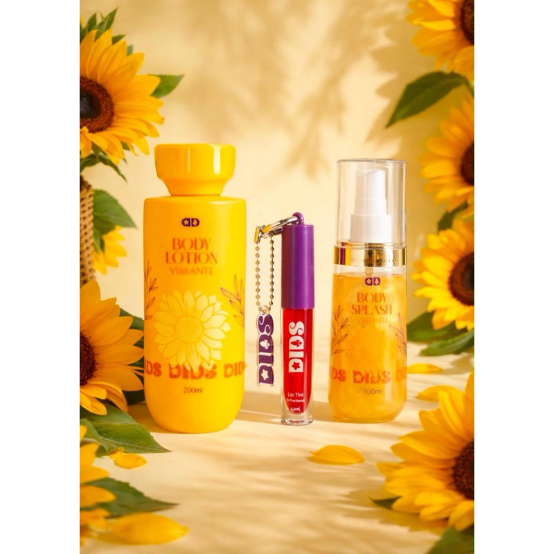 Kit Corporal DIDS Girassol - Body Splash + Body Lotion + Lip Tint Emilly Vick & Katlen Dos Rosa