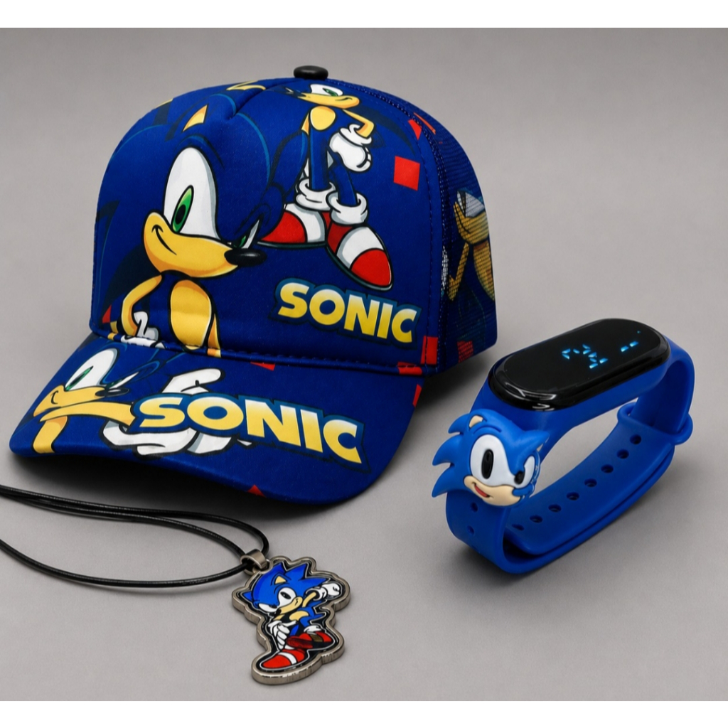 Relogio digital , boné e colar infantil masculino , produto de qualidade perfeito para seu filho