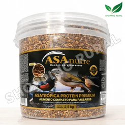 Asatrópica Super Premium Para Pássaros Competição Torneio 2,5kg Com Tenébrio E Insetos