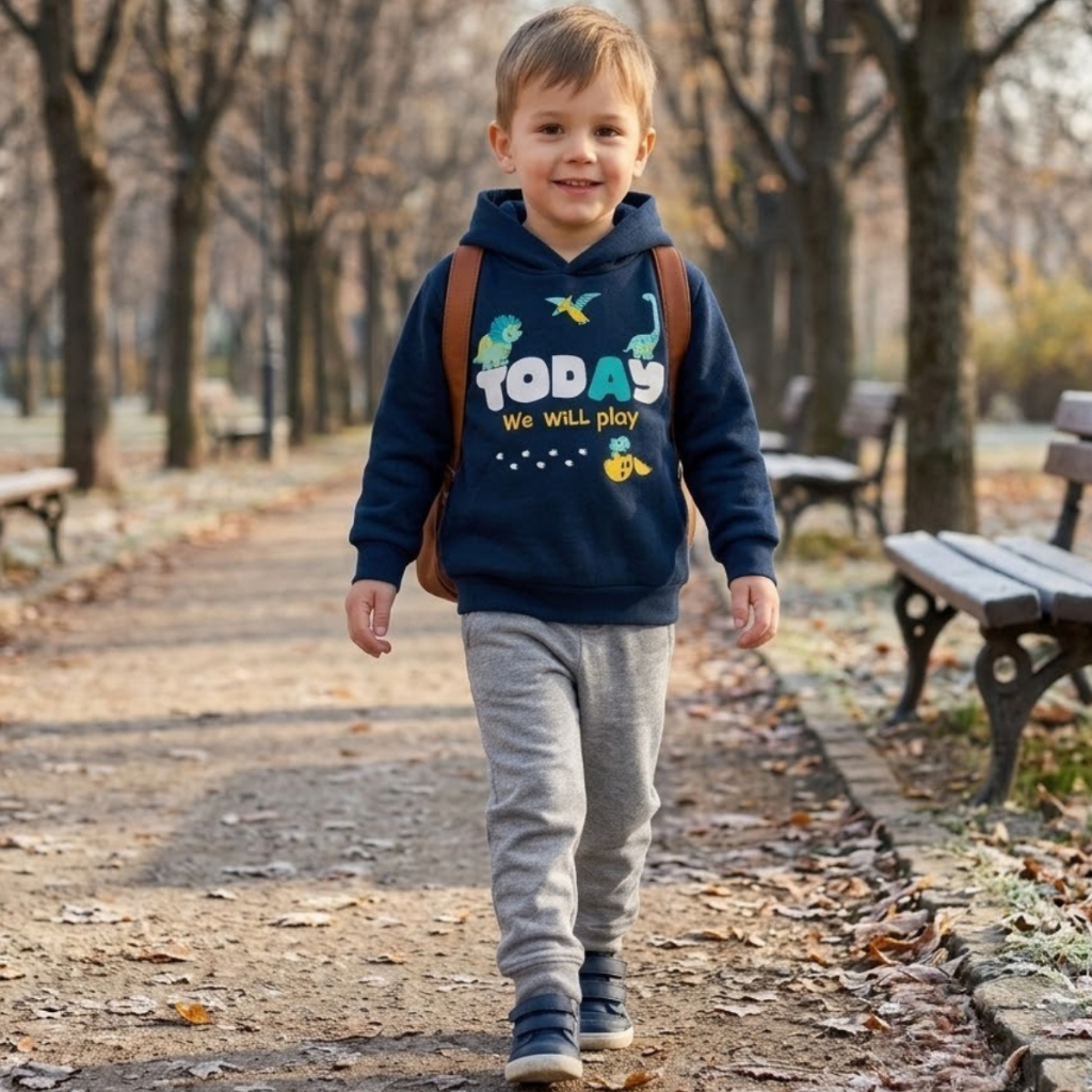 Kit 4 Conjuntos Infantil Menino Moletom Flanelado Calça Blusa Inverno 8 Peças Roupa de Frio Algodão
