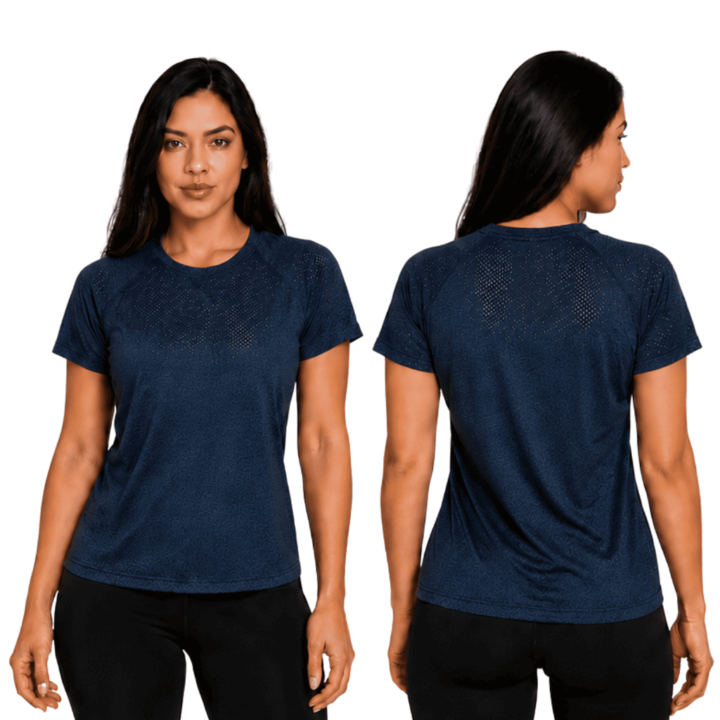 Camiseta Feminina Dry Fit para Academia Fitness Esportiva Manga Curta Treino Corrida Caminhada Confortável P ao GG