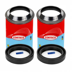 Kit 2 Retentor Bengala Honda Titan Fan Bros 150 160 Corteco + 2 Guarda Pó