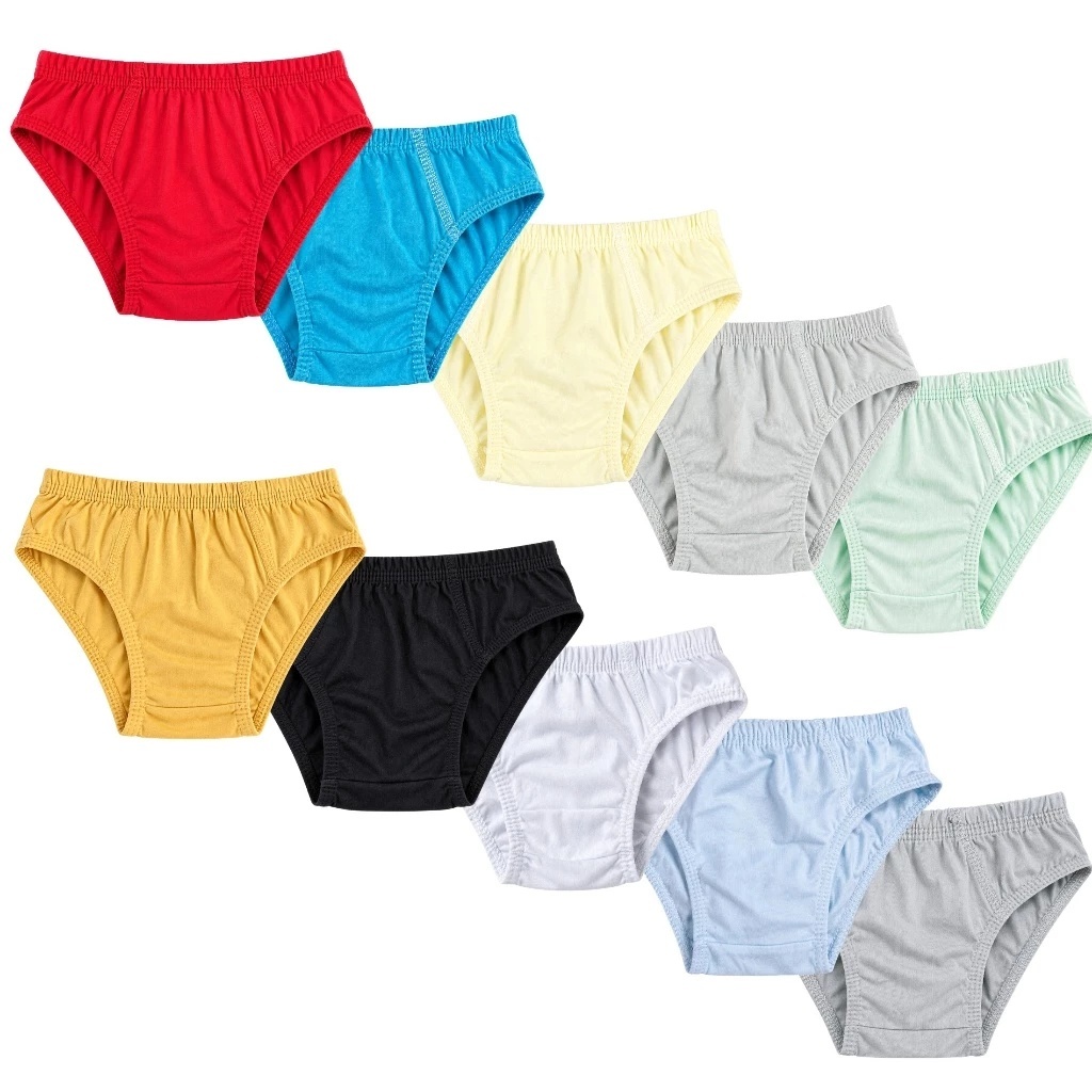 Kit 12 Cuecas Infantil Slip 100% Algodão Costura Reforçada Direto da Fábrica
