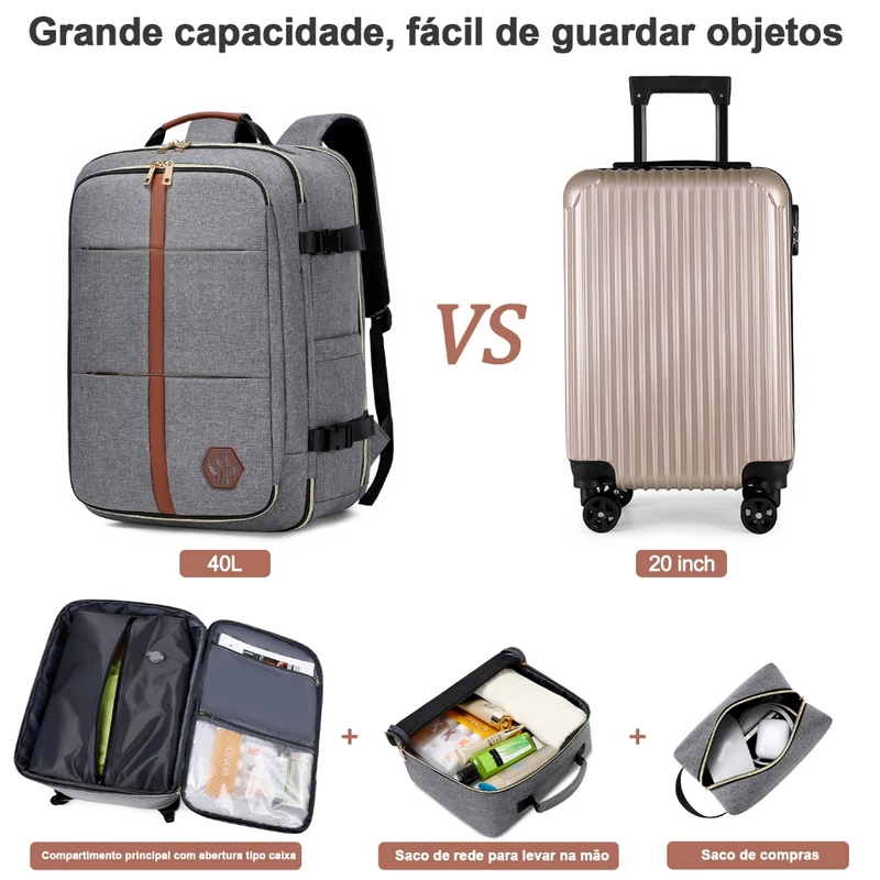 Mochila Executiva Grande Impermeável para Notebook — foto 4