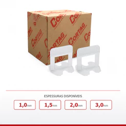 Espaçador Nivelador Smart 500 Peças Cortag 1.0mm 1,5mm 2,0mm 3,0mm