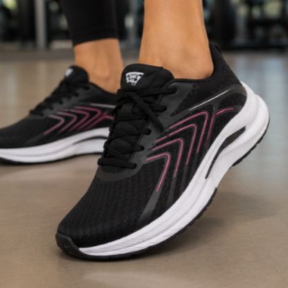 Tênis Esportivo Feminino Moda Fitness Conforto para Treino Academia