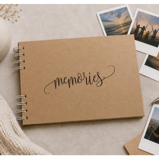 Álbum de Fotos Scrapbook Premium –50 Páginas Kraft - 3 Tamanhos - Casal, Viagem, Aniversário, Namorados, Presente