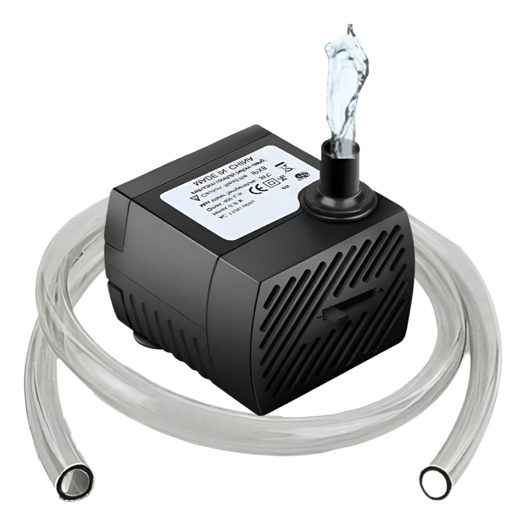 Bomba Bivolt Submersa Bombinha Motor Aquário Fonte Bebedouro Pet 180l/h Cabo 120cm Cascata