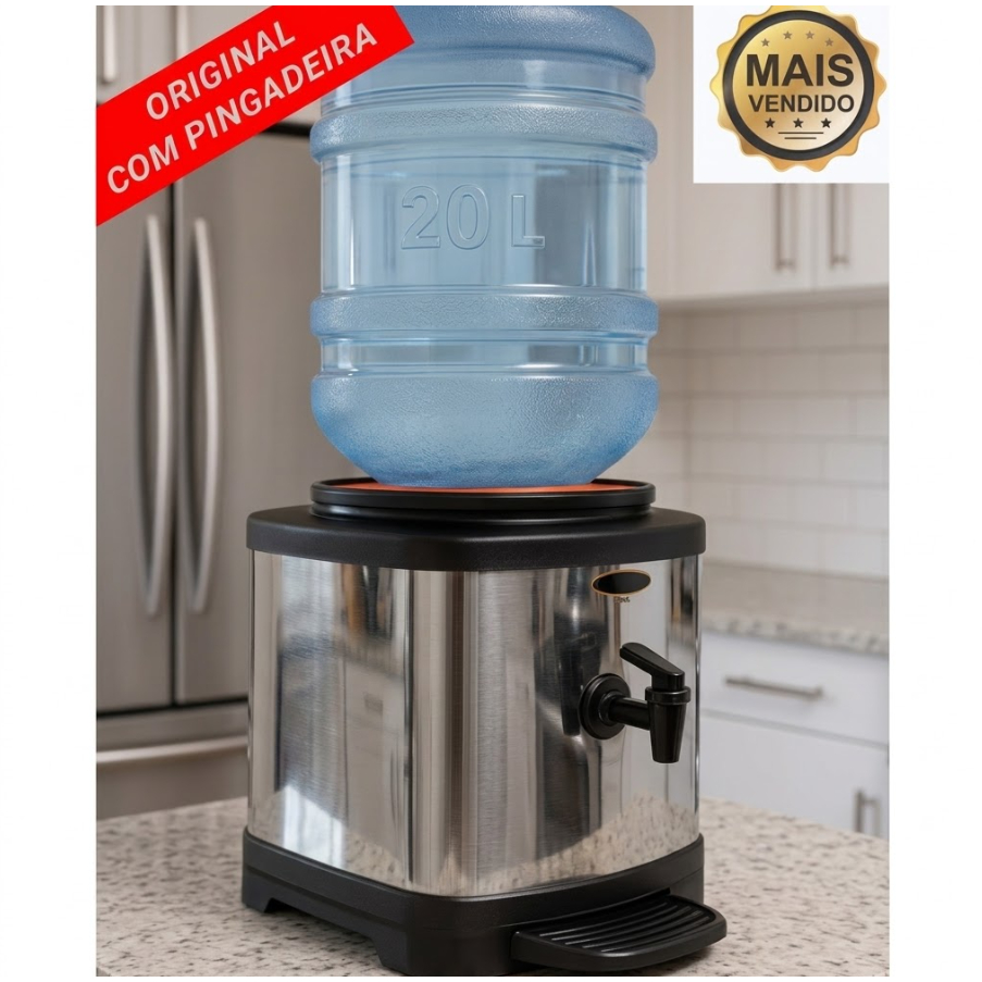 Suporte Para Galão De Água Mineral 10/20 Inox cuba de Cerâmica