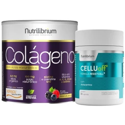 Kit Colágeno Verisol Ácido Hialurônico 200g + Celluoff Celulite 30 Caps Nutrilibrium