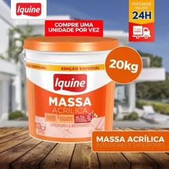 Massa Acrílica 20kg | Áreas Interna E Externa Iquine