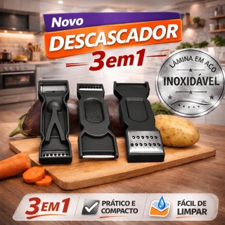 3 Descascador Desfiador 3 Em 1 Boleador de Frutas Lâmina Aço