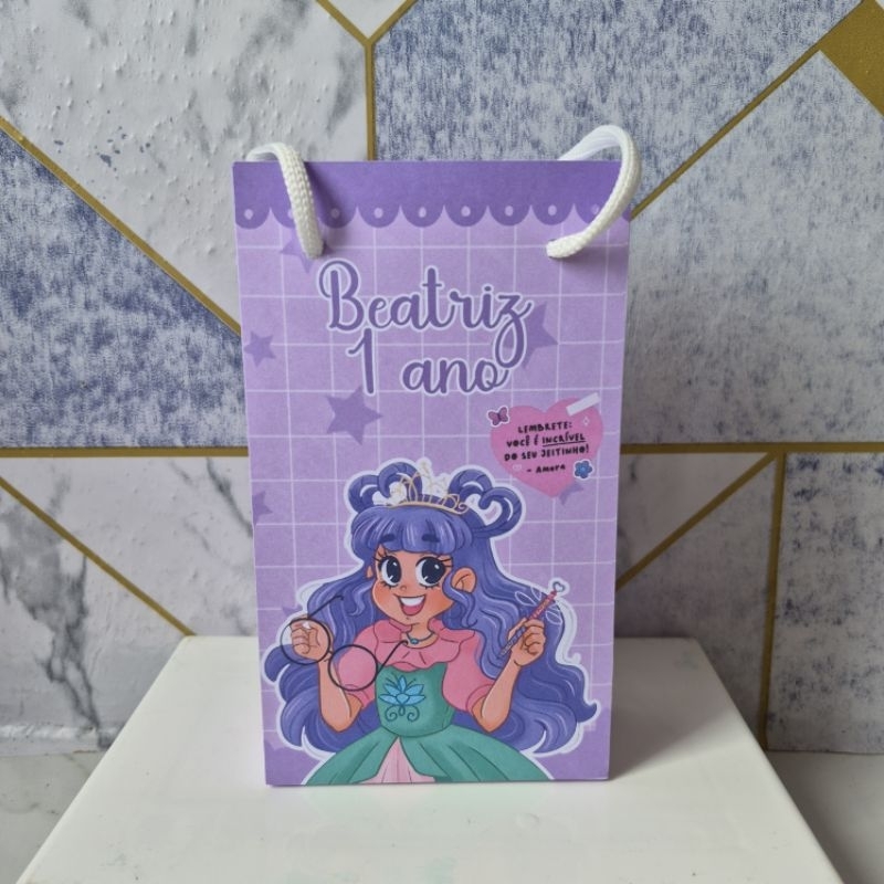 ENVIO RÁPIDO Sacolinha Surpresa O Diário Princesa Desastrada Amora Lembrancinhas  Festa infantil Aniversário