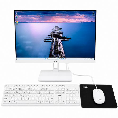 Computador AOC All In One 23,8" Intel i5 12ª 16GB RAM SSD 128GB HDD 500GB Wi-Fi 