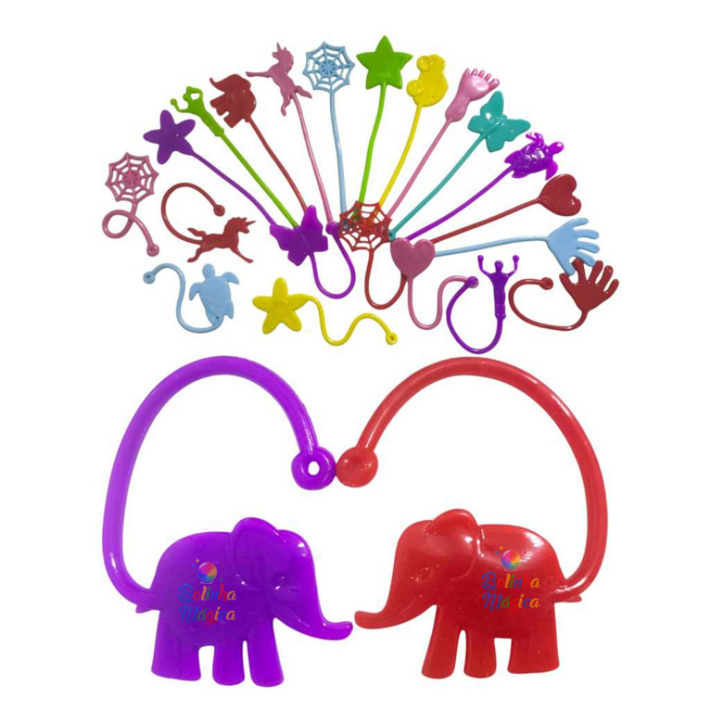 30 Unid Geleca Gruda Para Kit Festa Brinquedo Infantil Prenda