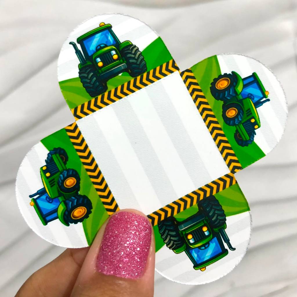 Forminha para Doces Trator Verde | Porta Brigadeiro e Beijinho | Personalizado Festa Infantil
