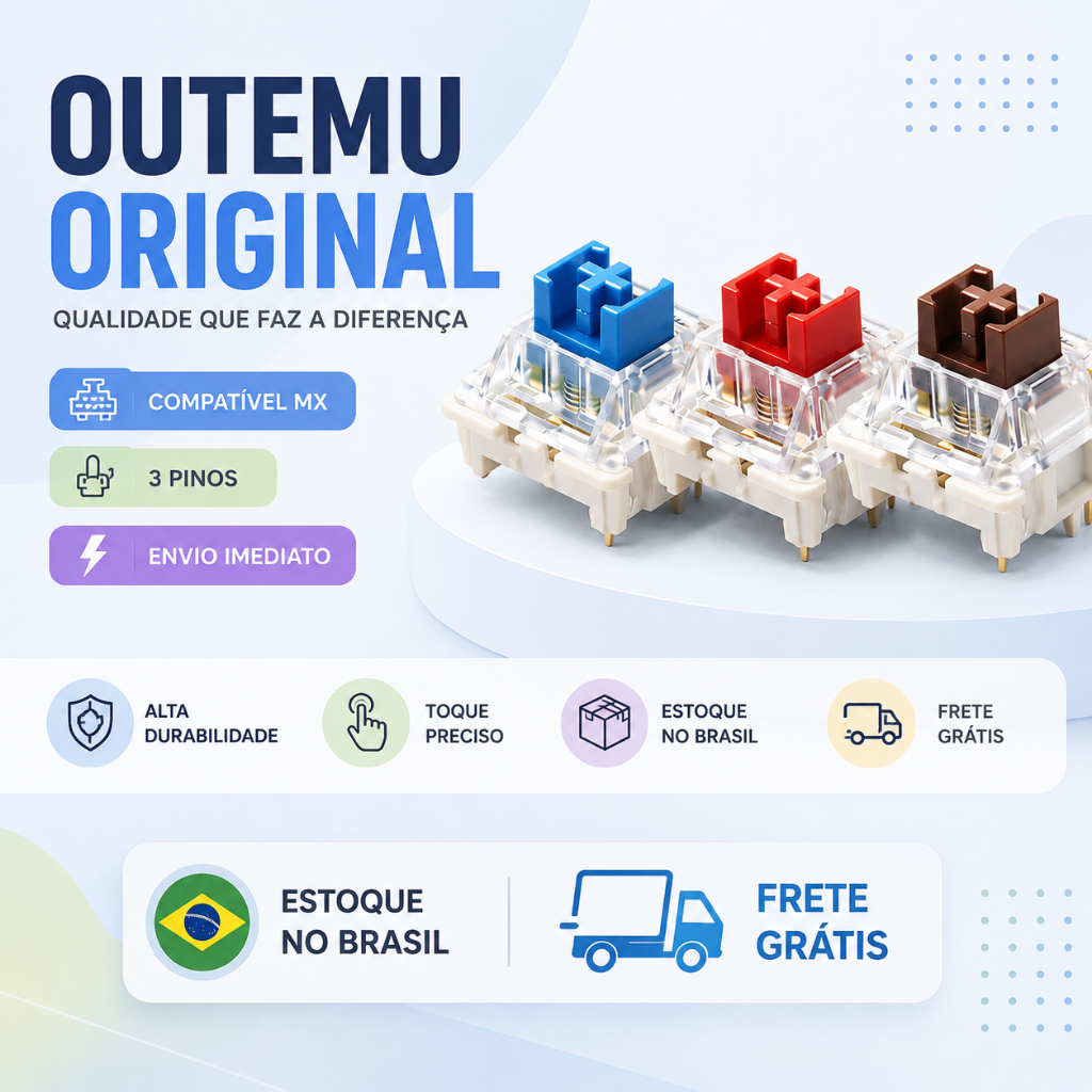 Switch Outemu Atacado Azul Vermelho Marrom Diversas Unidades Teclado Mecânico
