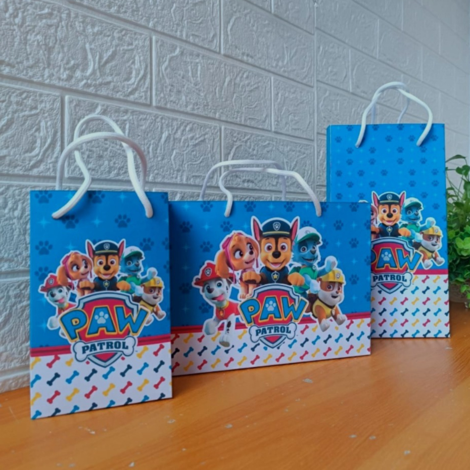 Sacolinhas Personalizadas Patrulha Canina PEGUE E MONTE | Festa Aniversário Lembrancinhas Sacola Surpresa