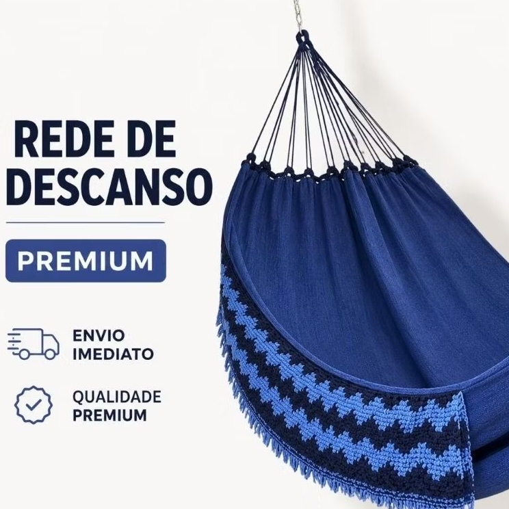 Rede Casal ou Solteiro Jeans Life Varias Cores Rede Descanso Reforçada Boa Casal e Solteiro Premium