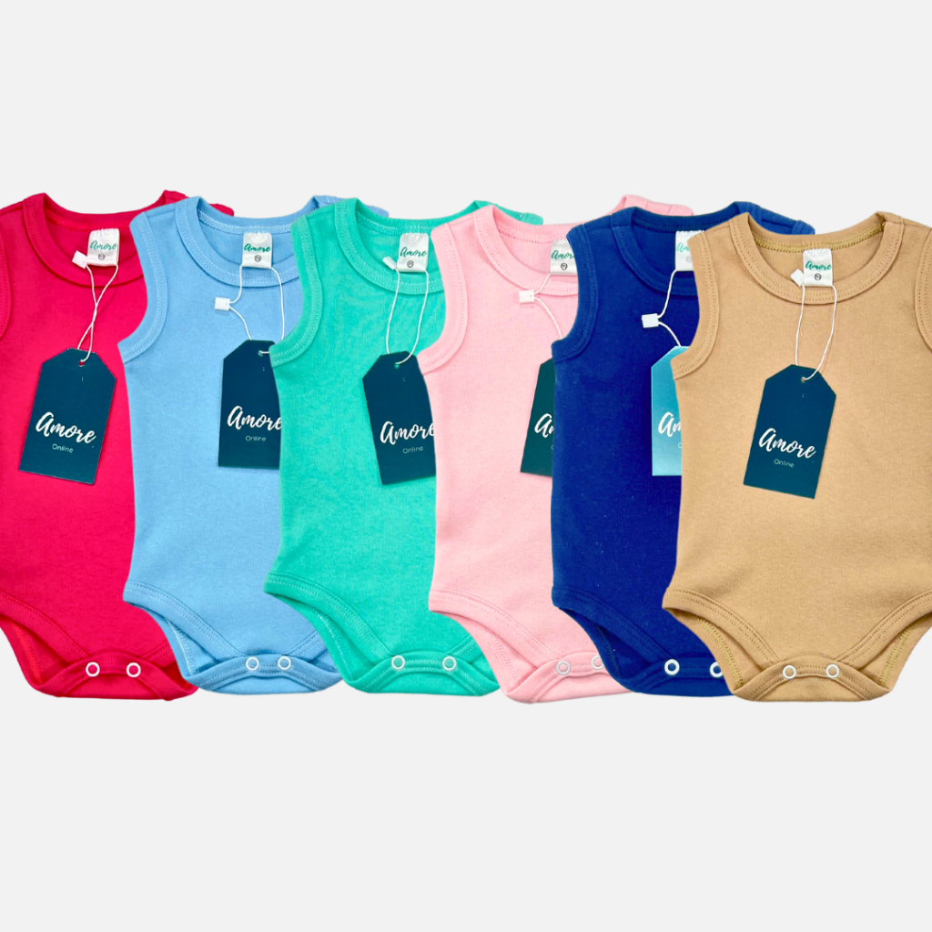 Kit 3 Bodys Regata - Liso