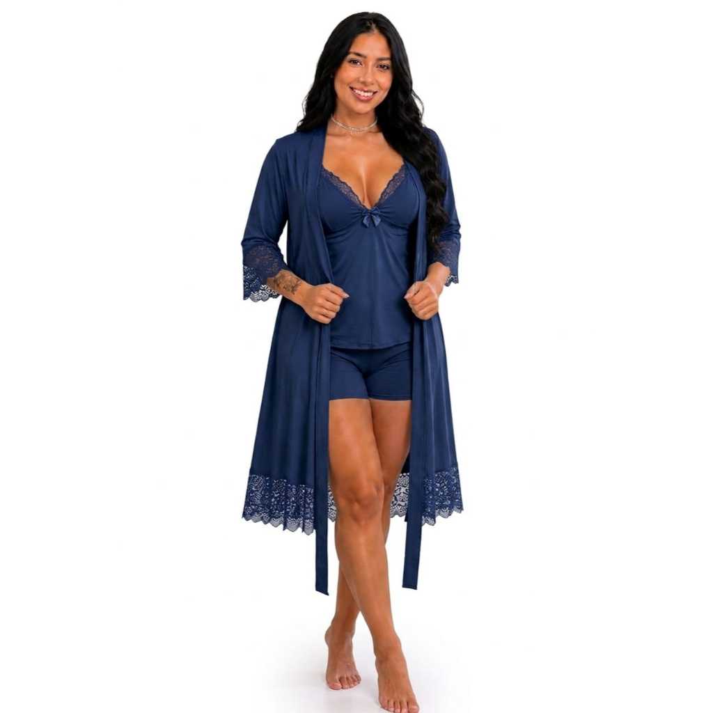 Robe + Baby doll de Amamentação | Saída maternidade pós parto gestante
