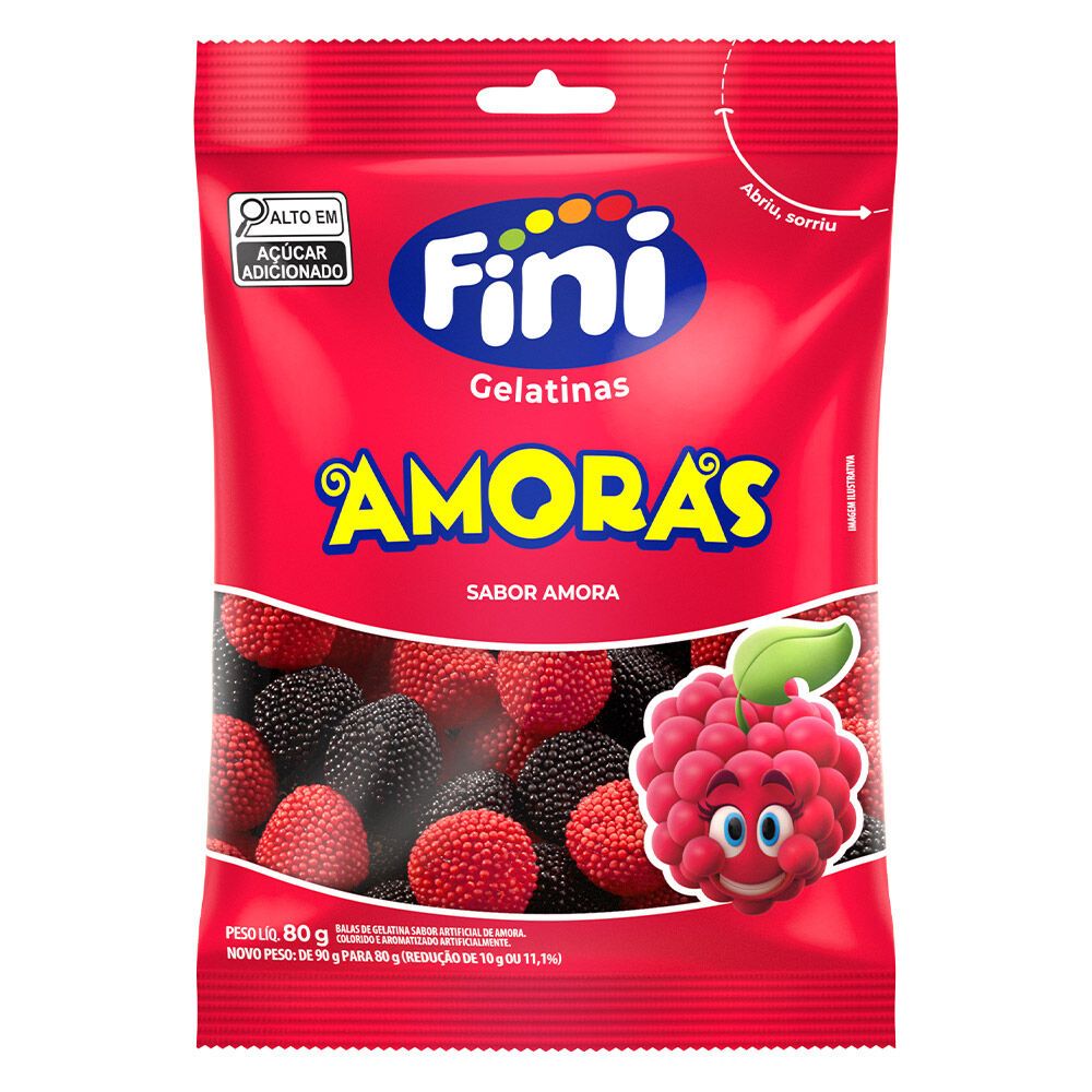 Fini Amoras 80g Balas de Gelatina