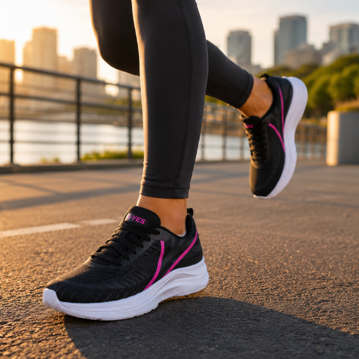 Tênis Feminino Esportivo Leve Confortável para Academia Caminhada Corrida Casual
