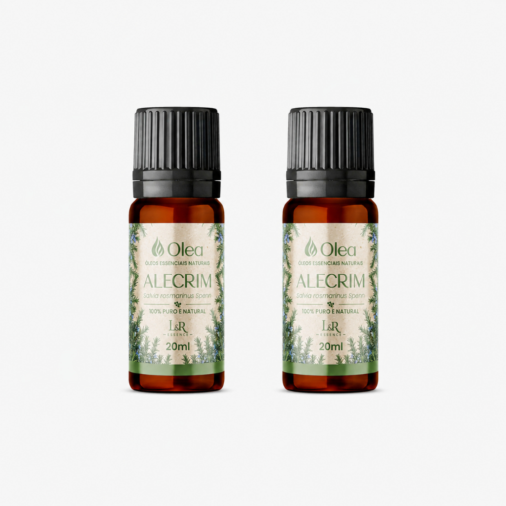 2 Óleos Essenciais Naturais Alecrim 20ml 100% Puro Olea