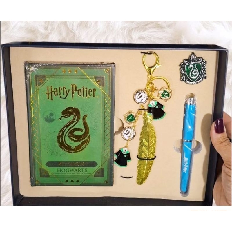 kit caderno e caneta com chaveiro casas Harry Potter — imagem 2 de 2