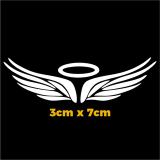 Adesivo Asa Anjo Original Eterno Moto Tamanho ideal para frente de moto ou Bicicleta Br Adesivos