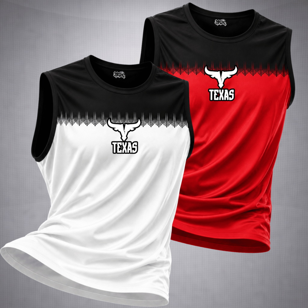 Kit 2 Camisa Regata Dry Fit Masculina Academia Treino Fitness Musculação Corrida Esportiva