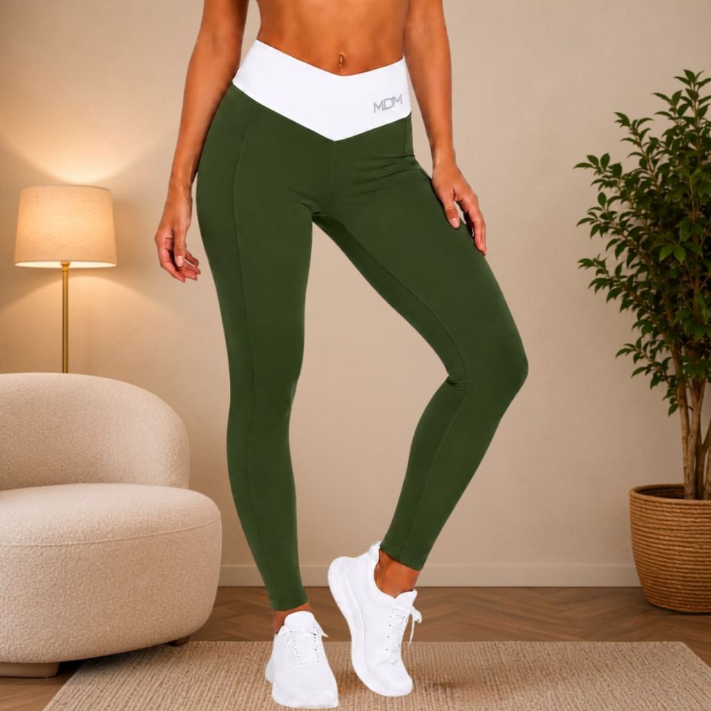 Calça Legging Feminina Fitness Move On Cintura Alta Bolso Academia Confortável Zero Transparência