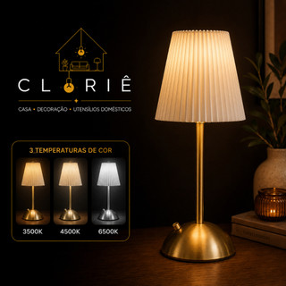 Abajur Luminária de Mesa USB LED 3 em 1  Decorativa e Elegante