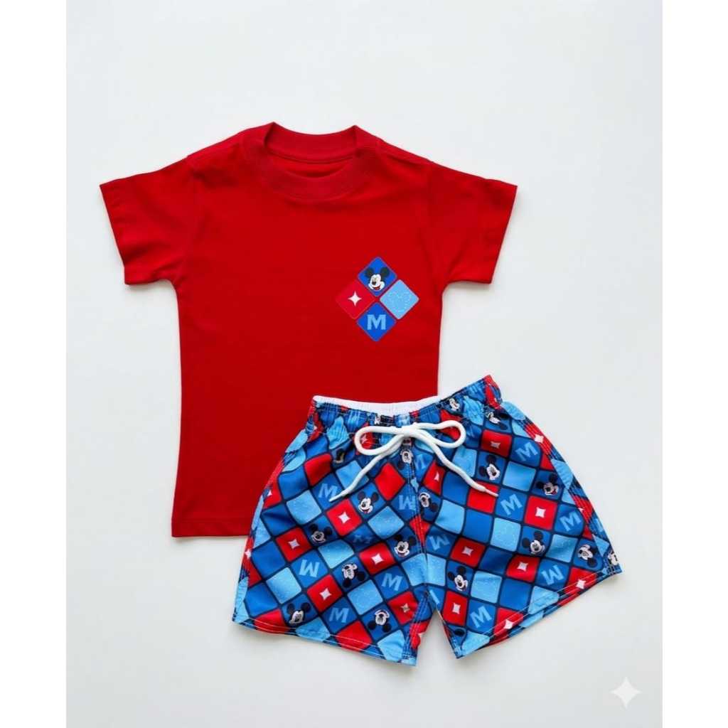 conjunto Infantil camisa Algodao + short mauricinho de tactel  Premium Estiloso tamanho 2,4,6,8 ANOS