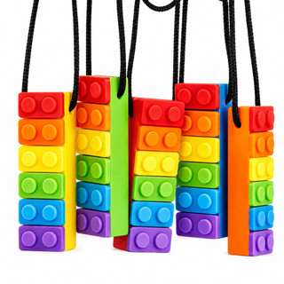 Colar Mordedor Sensorial Infantil Autismo TEA TDAH Ansiedade Estresse Calmante