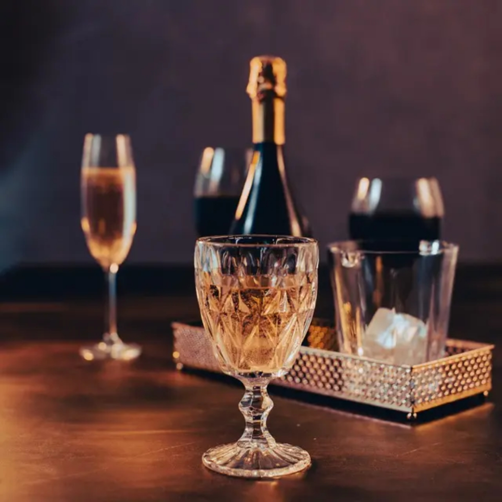 Conjunto de Taças de Vidro 340ml Diamond - 6 Peças Transparente — imagem 2 de 2