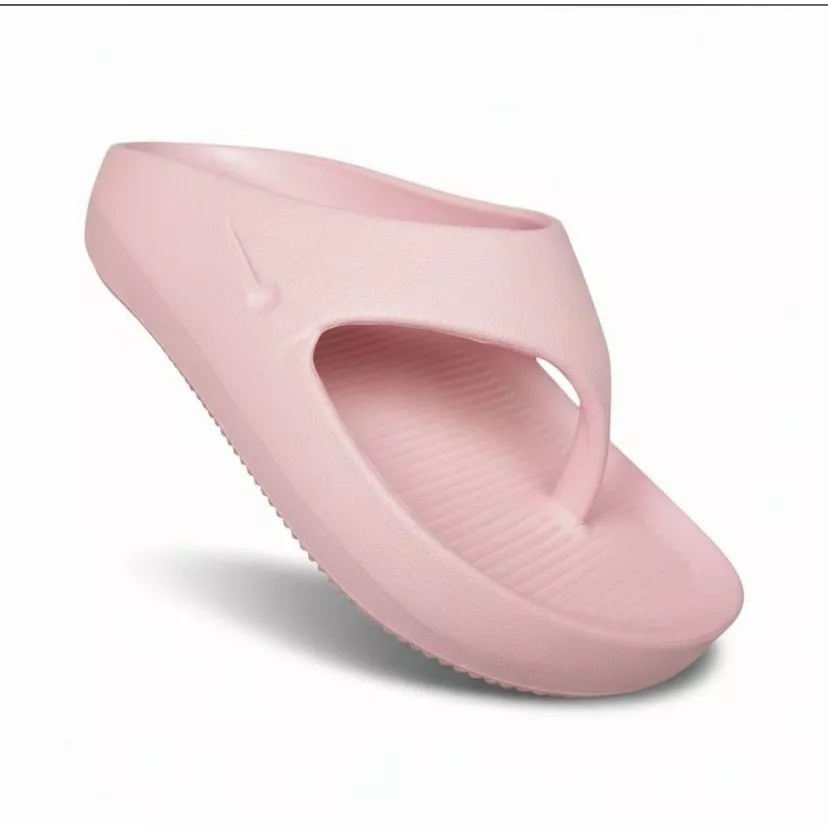 Chinelo Feminino de Dedo Rosa Confortável Babuche Anatômico Slide Plataforma Ortopédico Yvate
