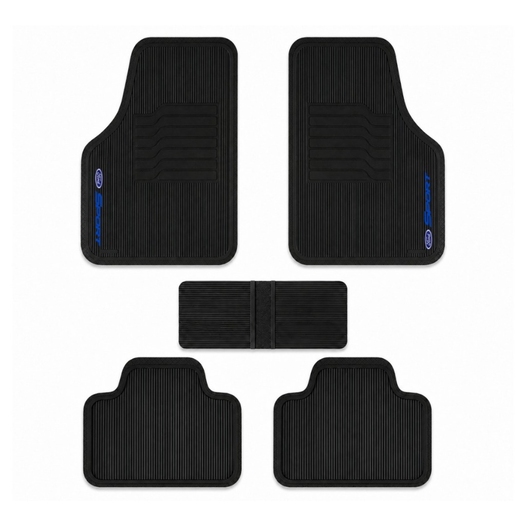 Kit De Tapetes Automotivos Emborrachados Para Carros Modelos Ford