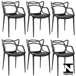 Kit 6 Cadeiras Allegra Para Mesa De Jantar Jardim Cozinha