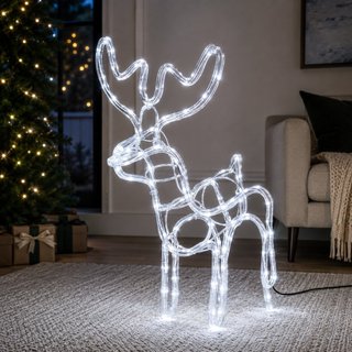 Armação Rena Macho de Led Média - 110v Ou 220V