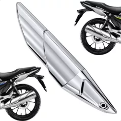 Protetor Escapamento Cromado Titan 160 2025 Fan Start Cargo 2016 em Diante