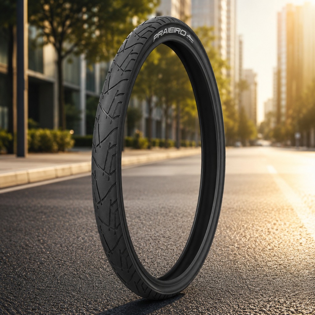 Pneu Aro 26 x 1.95 Praieiro Preto Levorin Uso Urbano Slick Sem Cravo Liso Balão